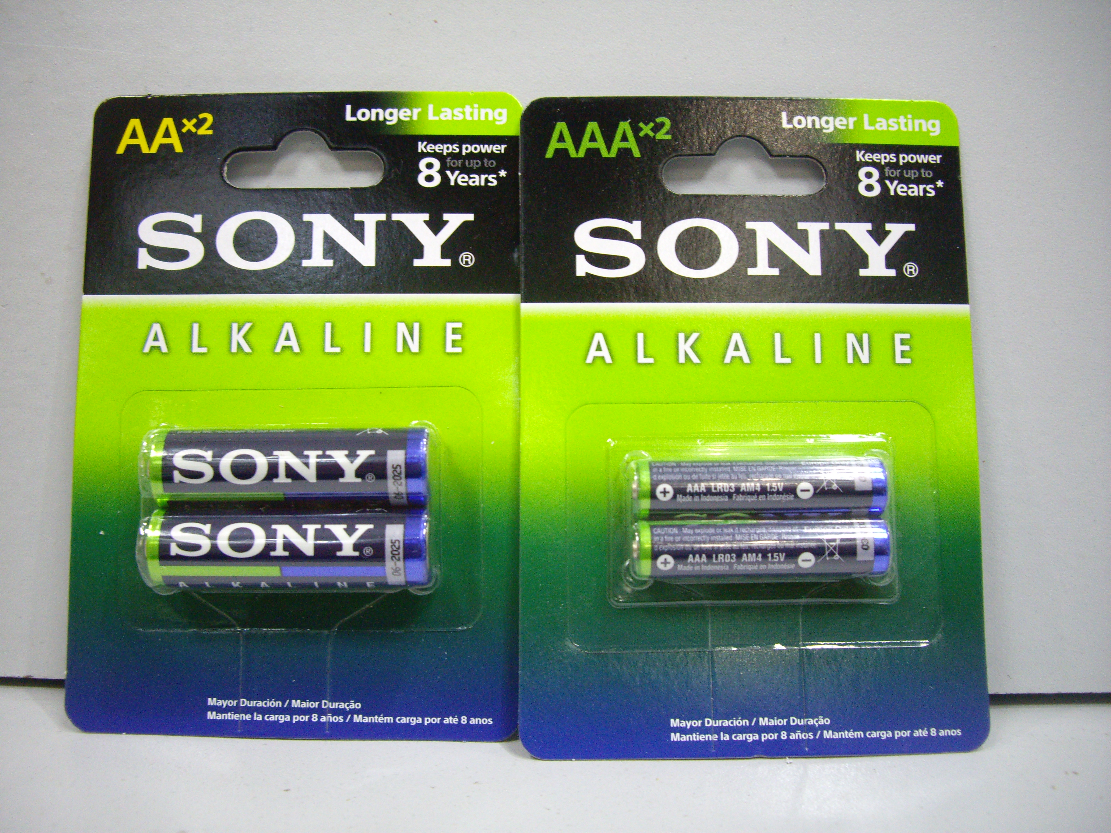 Алкалиновые  батарейки Sony
LR3(AAA), LR6(AA)
Цена 40 р/шт.